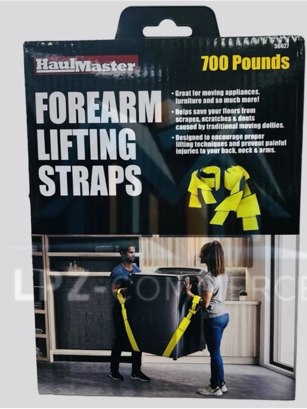 Yellow Forearm Lifting Straps - 700 lb Capacity
